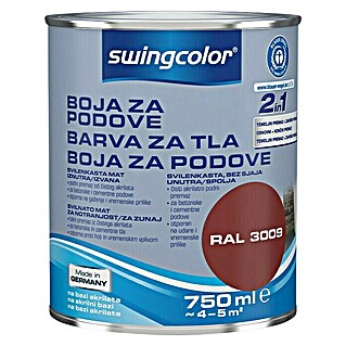 swingcolor Boja za pod (Crvene boje, 750 ml)