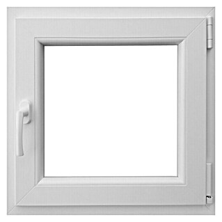 PVC prozor s kvakom (Š x V: 50 x 50 cm, DIN desno, Bijele boje)