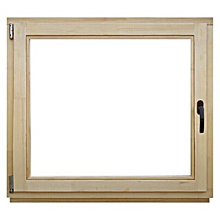 Drveni prozor bez kvake (Š x V: 100 x 90 cm, DIN lijevo, Natur)