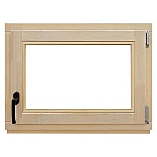 Drveni prozor bez kvake (Š x V: 80 x 60 cm, DIN desno, Natur)