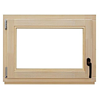 Drveni prozor bez kvake (Š x V: 80 x 60 cm, DIN lijevo, Natur)