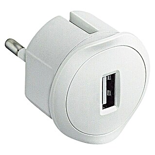 Legrand Adaptador USB (Blanco, L x An x Al: 4 x 7 x 12 cm)