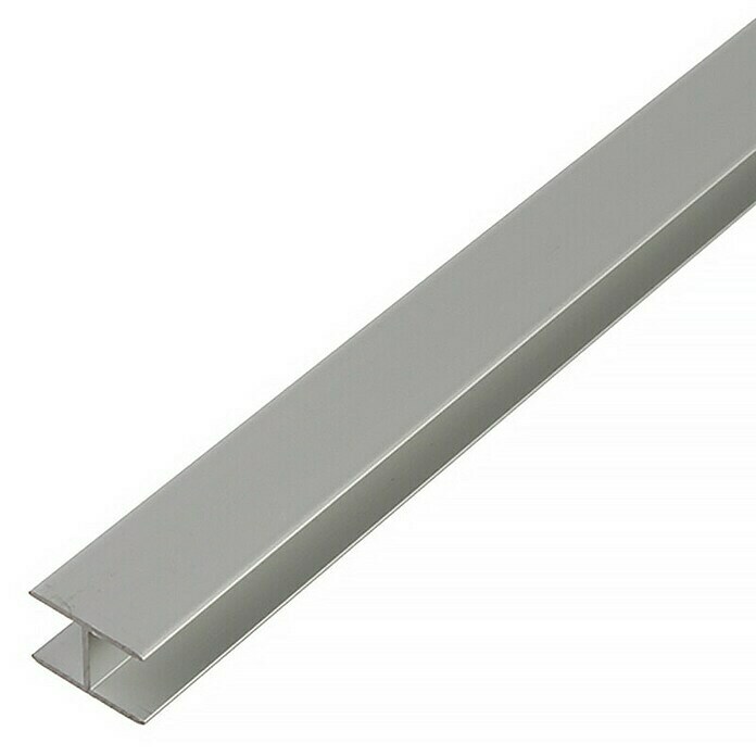 Perfil de aluminio en forma de H para dimensiones interiores de 4,5 a 16 mm. 