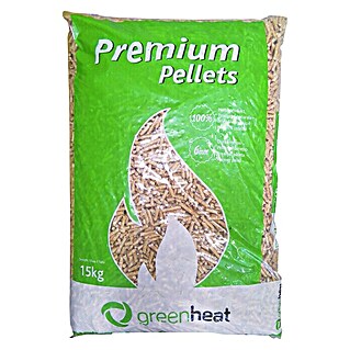 Drveni peleti Greenheat Premium (15 kg, Drvo smreke)