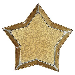 Schale Stern (M, Gold, Metall)