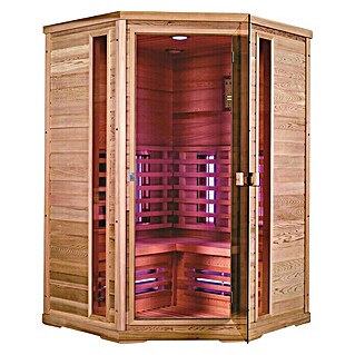 Sanotechnik Infracrvena sauna Apollo (2.400 W, 6 reflektora s crvenim svjetlom, 130 x 130 x 200 cm)