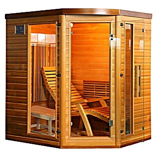 Sanotechnik Infracrvena sauna Optimal (1.950 W, 7 karbonsko-magnezijskih grijaćih ploča, 174 x 138 x 190 cm)