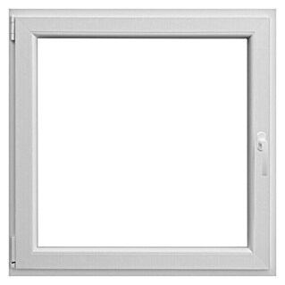 PVC prozor s kvakom (Š x V: 100 x 100 cm, DIN lijevo, Bijele boje)