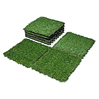 Umjetna trava (30 x 30 cm, Zelene boje)
