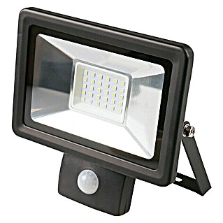 LED senzorski reflektor (30 W, Crne boje, IP44)