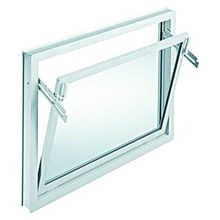 Podrumski prozor sa ISO staklom (Š x V: 100 x 80 cm, Bijele boje)
