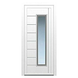 PVC ulazna vrata KT171 Varaždin (D x Š x V: 70 x 1.100 x 2.100 mm, DIN lijevo, Bijele boje)
