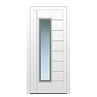 PVC ulazna vrata KT171 Varaždin (D x Š x V: 70 x 1.100 x 2.100 mm, DIN desno, Bijele boje)