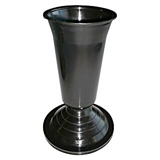 Nadgrobna vaza sa podloškom (Crne boje, Plastika)