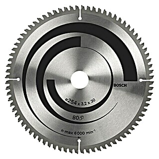 Bosch List za kružnu pilu (254 mm, Provrt: 30 mm, 80 zubaca)