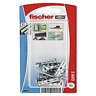 Fischer Taco para cartón yeso GKM S K (Diámetro tornillo: 4,5 mm, 6 uds., Material: Metal)