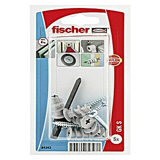 Fischer Tiple za gips s vijcima (Promjer vijka: 4,5 mm, Najlon, 5 kom)