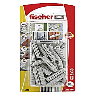 Univerzalne tiple Fischer (Promjer tiple: 6 mm, Duljina tiple: 30 mm, Sadržaj: 30 kom)
