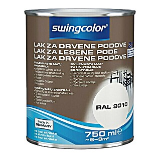 swingcolor Lak za drveni pod (Bijele boje, 750 ml)