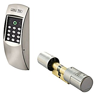 Burg-Wächter Set elektronske brave za vrata TSE Home 4001 (Debljina vrata: 0 mm - 120 mm, Mat krom, Prijenos podataka: Radijska veza)