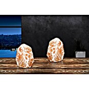 Globo Dekorativna stolna svjetiljka Kamen od kristalne soli (S 1 žaruljom, Maksimalna snaga: 15 W, Narančasta, Visina: 16 cm)