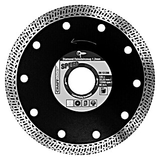 Craftomat Dijamantna rezna ploča (Kamene pločice, Promjer rezne ploče: 125 mm)