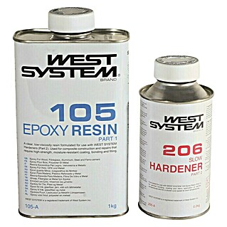 West System Set Epoxy smole (S učvršćivačem 206, 1,2 kg)