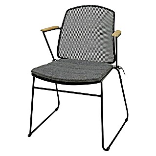 SENSUM Vrtna fotelja Öje (Š x D x V: 56 x 60 x 80 cm, Metalna mreža, Antracit, Mogu se slagati jedni na druge)