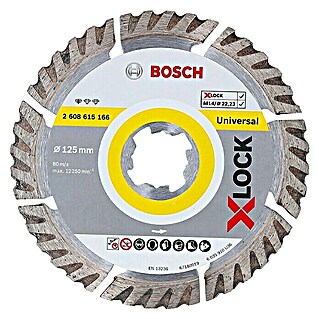 Bosch Professional X-Lock Dijamantna rezna ploča Standard for Universal (125 mm, Prikladno za: Beton)