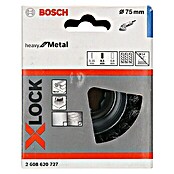 Bosch Professional X-Lock Okrugla žičana četka (Namijenjeno za: Kutna brusilica, Promjer rupe za ugradnju: 75 mm, Vrsta žice: Pleteno)