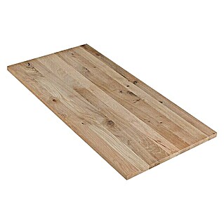 Exclusivholz Masivna drvena lijepljena ploča (Hrast, 2.000 x 600 x 20 mm)