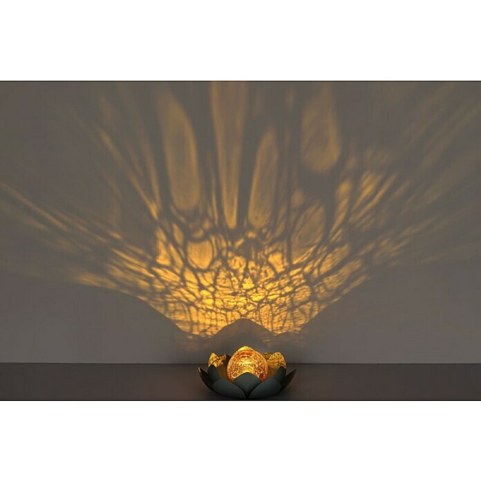 Globo Solarna ukrasna LED svjetiljka (Siva, Ø x V: 25 x 9 cm)