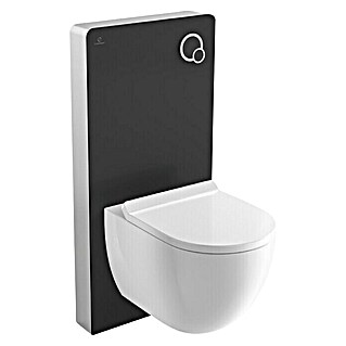 Camargue Sanitarni modul za zidnu WC školjku (2-količinsko ispiranje, 10,8 x 48,3 x 100 cm, Crne boje)