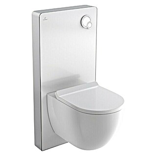 Camargue Sanitarni modul za zidnu WC školjku (2-količinsko ispiranje, 10,8 x 48,3 x 100 cm, Staklena obloga, Bijele boje)