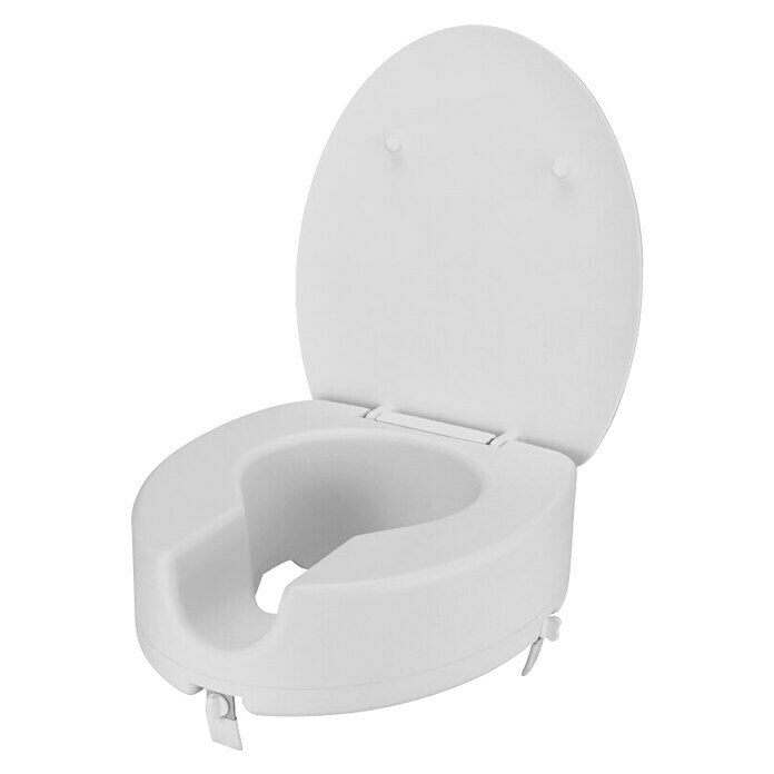 careosan Povišeno sjedalo za WC školjku (Povišeno 10 cm, Plastika, Bijelo)