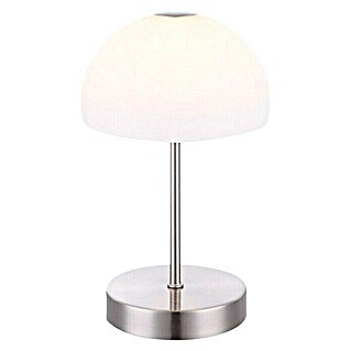 Globo Stolna LED svjetiljka (5 W, Mat nikal, Bijele boje, Opal, Topla bijela)