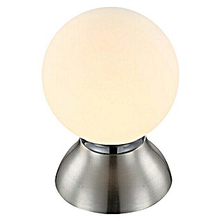 Globo Stolna LED svjetiljka (4 W, Mat nikal, Bijela boja, Opal, Topla bijela)