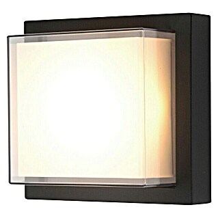 Vanjska zidna LED svjetiljka Georgia (12 W, 160 x 160 x 100 mm, Crne boje, IP65)