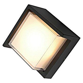 Vanjska zidna LED svjetiljka Ohio (9 W, 160 x 100 x 210 mm, Crne boje, IP65)
