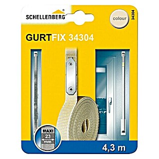 Schellenberg Set za brzi popravak gurtni za rolete Schellenberg Gurtfix Maxi (Duljina: 4,3 m, Širina trake: 23 mm, Bež boje)
