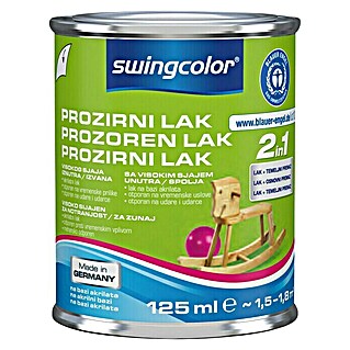 swingcolor Prozirni lak za namještaj 2u1 (Prozirno, 125 ml, Visokog sjaja)