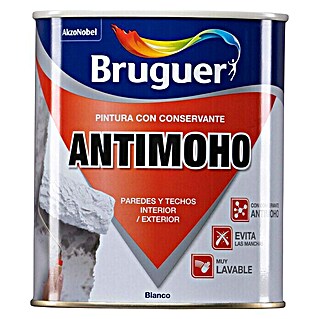 Bruguer Pintura para paredes Antimoho (Blanco, 750 ml, Mate)