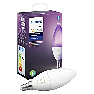 Philips Hue Ledlamp White & Color Ambiance (E14, 5,3 W, RGBW, Instelbare kleurtemperatuur, 1 stk.)