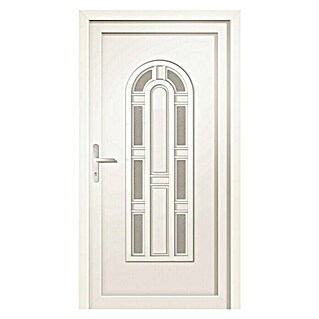 RORO PVC ulazna vrata BAZ 1450 (D x Š x V: 70 x 1.000 x 2.100 mm, DIN lijevo, Bijele boje)