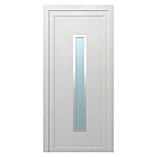 PVC ulazna vrata KF03 Pula (D x Š x V: 70 x 1.000 x 2.100 mm, DIN desno, Bijele boje)