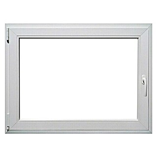 PVC prozor s kvakom (Š x V: 80 x 60 cm, DIN lijevo, Bijele boje)