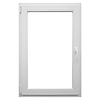 PVC prozor s kvakom (Š x V: 80 x 120 cm, DIN lijevo, Bijele boje)