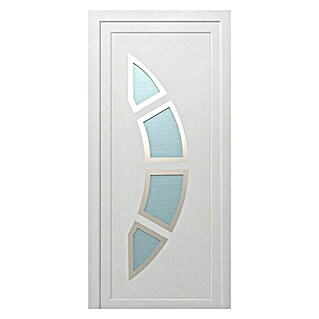 PVC ulazna vrata KF34 Split (D x Š x V: 70 x 1.000 x 2.100 mm, DIN lijevo, Bijele boje)
