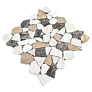 Mosaikfliese Mix CIOT 30/190KBM (30,5 x 30,5 cm, Braun/Weiß, Matt)