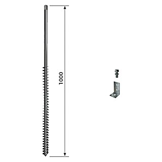 Schraubfundament Twister (Länge: 1.000 mm, Gewinde: M16)